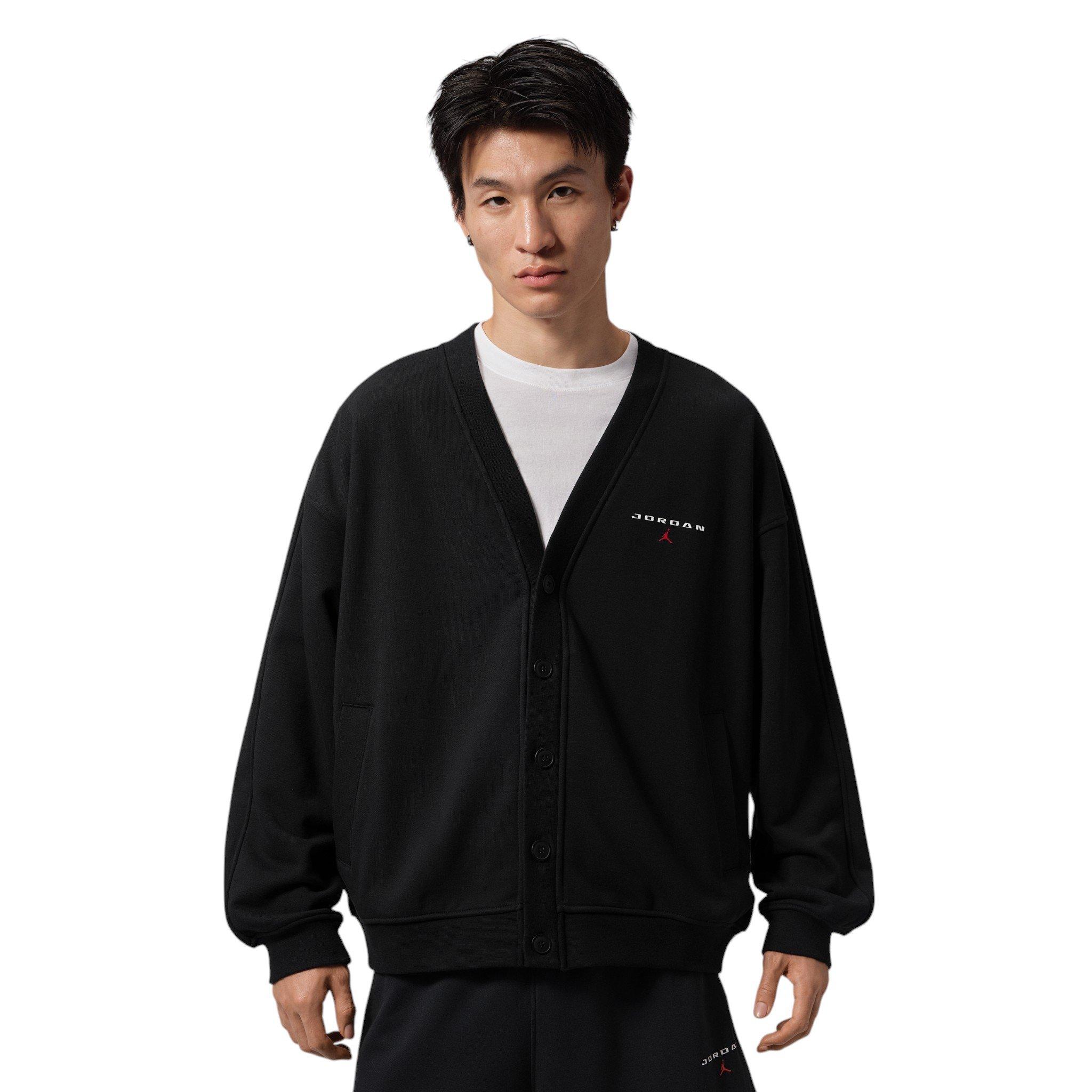Jordan Men's Flight Cardigan - Black - BLACK